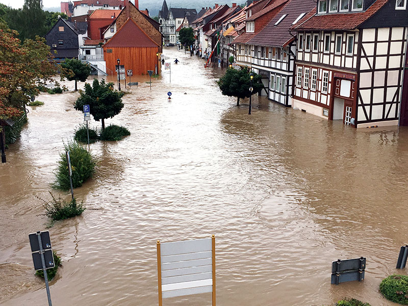 Blick vom Kurmittelhaus auf die Unterstraße in Bad Salzdetfurth Foto: Kurbetriebsgesellschaft Bad Salzdetfurth GmbH