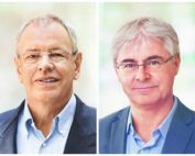 Die Symrise-Vorstände Heinrich Schaper (Bereich Flavor, links) und Dr. Jean-Yves Parisot (Nutrition). Foto: Symrise AG (Montage)