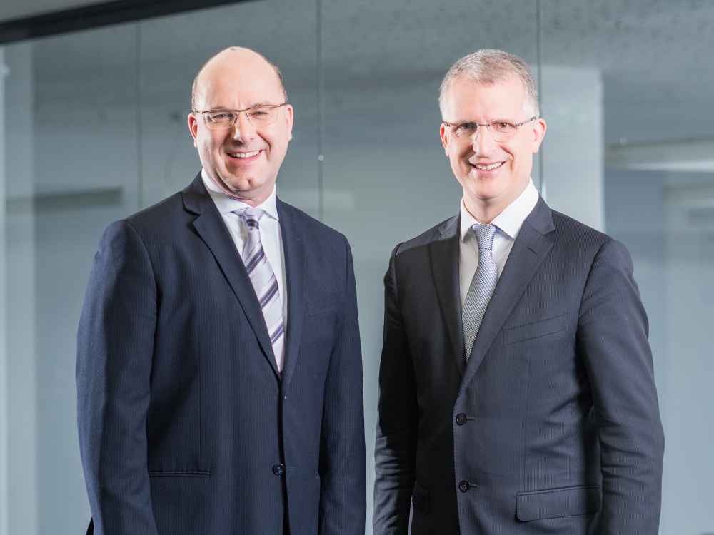 Der LPKF Vorstand: Dr. Götz M. Bendele (li.) und Christian Witt. Foto: LPKF