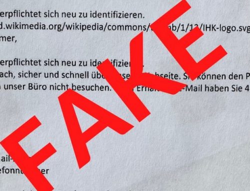 Neue Masche bei Phishing-Mails mit IHK-Bezug